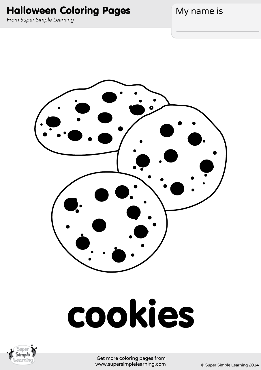 Cookies Coloring Page | Super Simple