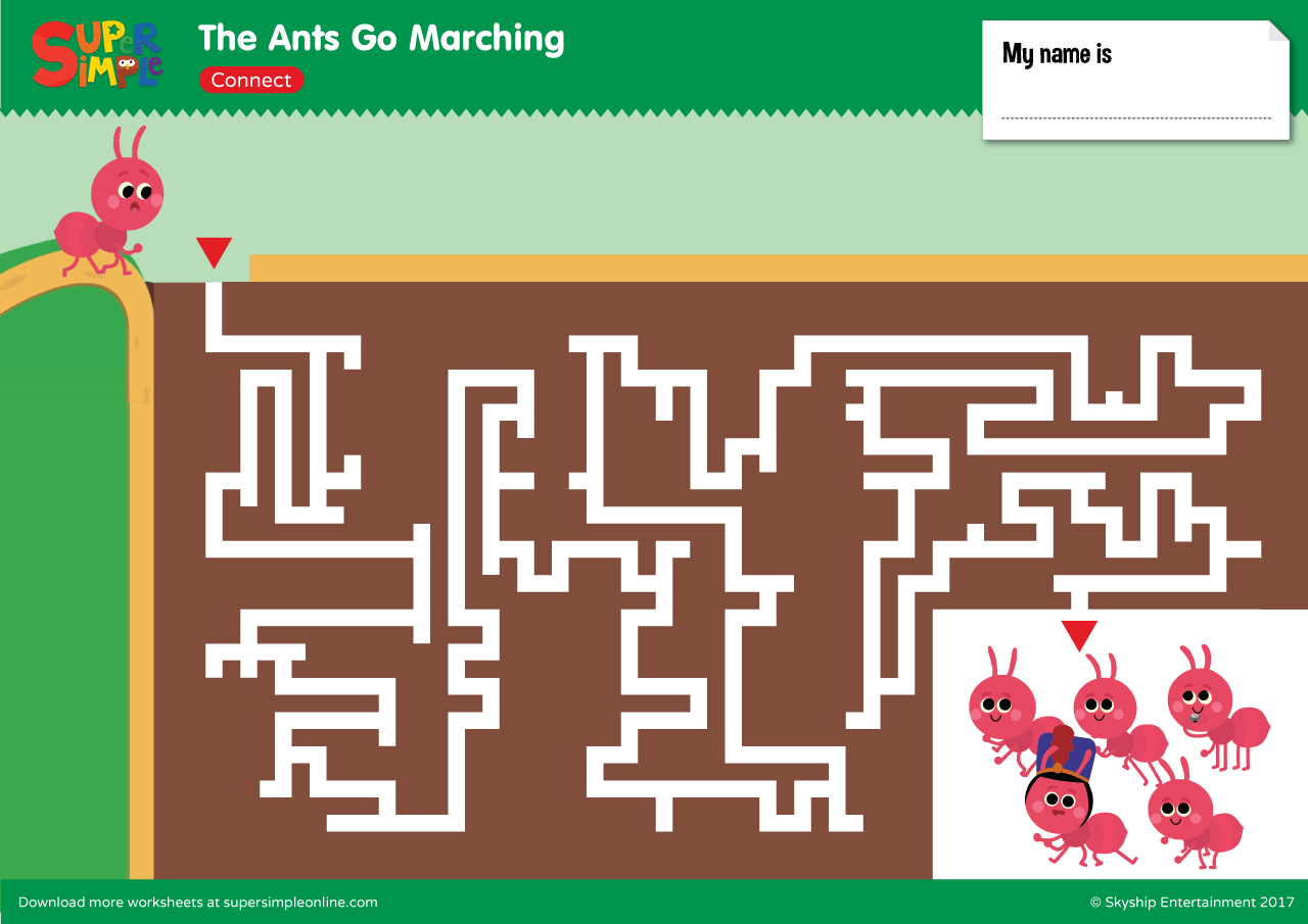 The Ants Go Marching – Maze | Super Simple1280 x 905