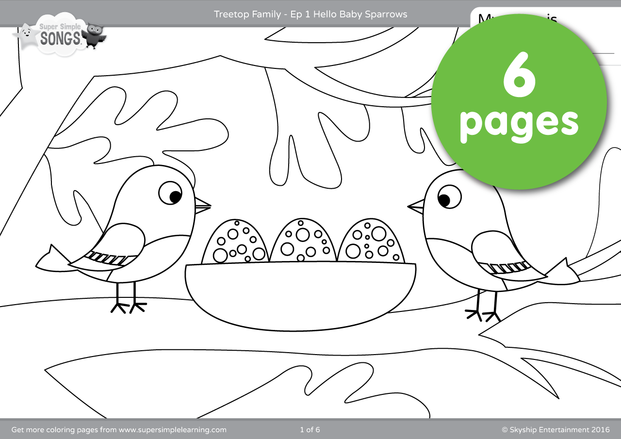 treetop family coloring pages ep1