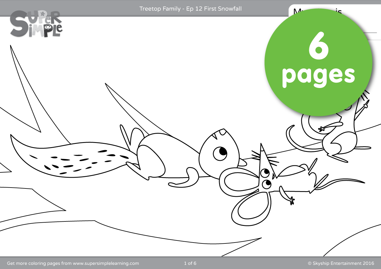 treetop family coloring pages ep12