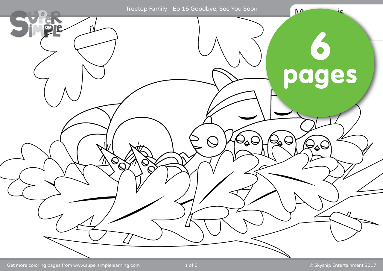 treetop family coloring pages ep16 1