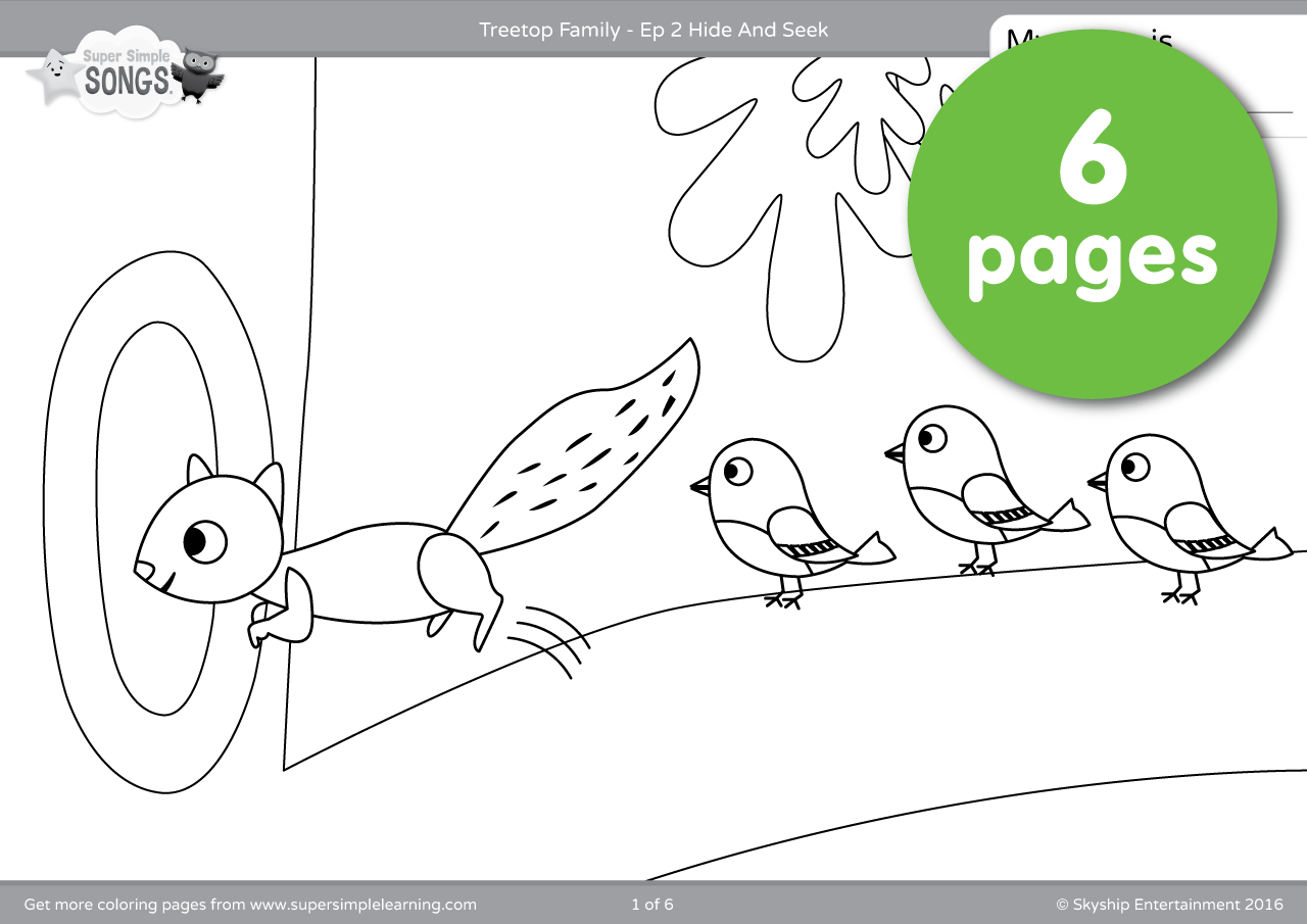 treetop family coloring pages ep2